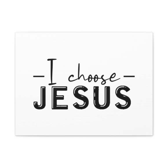 Scripture Sign I Choose Jesus Titus 1:1 Christian Wall Art Bible Verse Print Re
